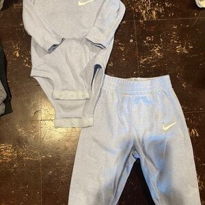 Nike Kids Light Blue Top & Bottom Matching Set